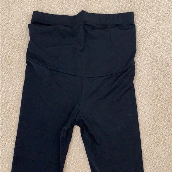 Black maternity leggings - Picture 2 of 2